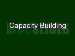 Capacity Building
