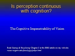 Is perception continuous