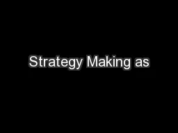 Strategy Making as