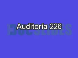 Auditoría 226