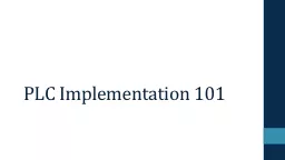 PLC Implementation 101