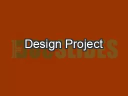 Design Project #1