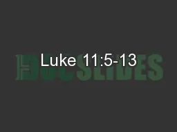 Luke 11:5-13