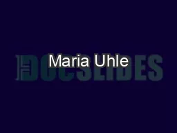 Maria Uhle