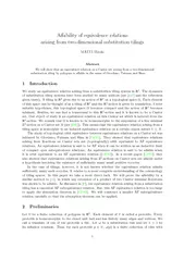 Aability of equivalence relations arising from twodime