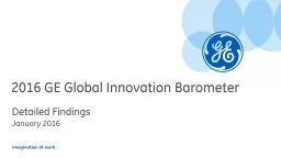 2016 GE Global Innovation Barometer