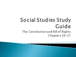 Social Studies Study Guide