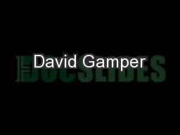 David Gamper