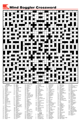 Mind boggler crossword
