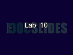 Lab  10