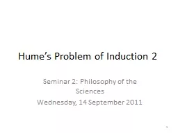 Hume’s Problem of Induction 2