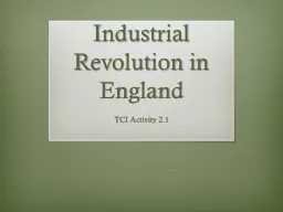 Industrial Revolution in England