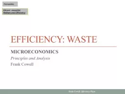 Efficiency: Waste