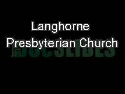 Langhorne Presbyterian Church
