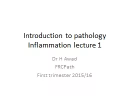 Introduction to pathology