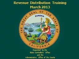 Revenue Distribution Training