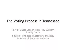 The Voting Process in Tennessee