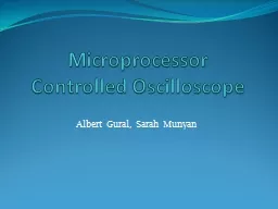 Microprocessor Controlled Oscilloscope