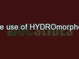 Safe use of HYDROmorphone