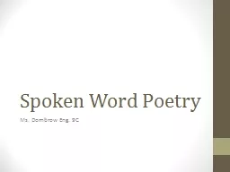 Spoken Word Poetry