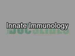 Innate Immunology
