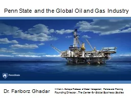 Penn State and the Global Oil and Gas Industry