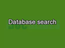Database search
