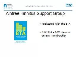 Aintree Tinnitus Support Group