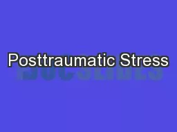 Posttraumatic Stress