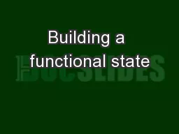 Building a functional state