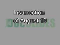 Insurrection of August 10