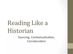 Reading Like a Historian