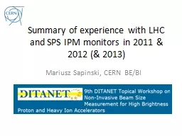 Summary of experience with LHC and SPS IPM monitors in 2011
