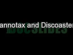Nannotax and Discoasters