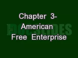 Chapter  3- American  Free  Enterprise