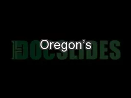 Oregon’s