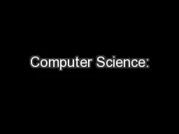 Computer Science: