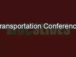 Transportation Conference
