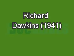 Richard Dawkins (1941)