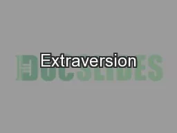 Extraversion