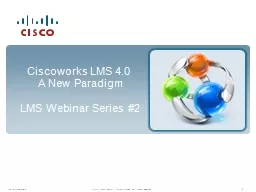 Ciscoworks LMS 4.0