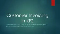 Customer Invoicing in KFS