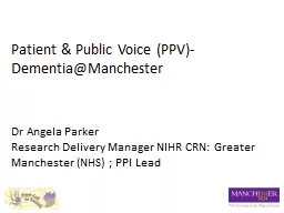Patient & Public Voice (PPV)-