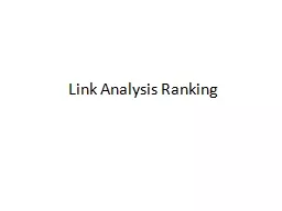 Link Analysis Ranking