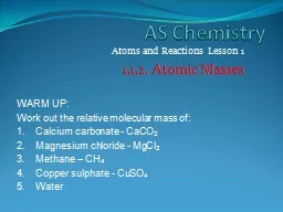 AS Chemistry