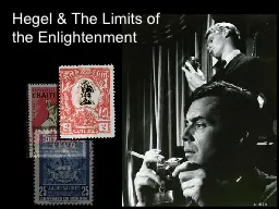 Hegel & The Limits of the Enlightenment