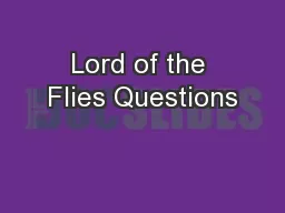 Lord of the Flies Questions