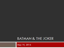 Batman & the joker
