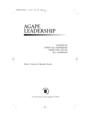 AGAPE LEADERSHIP LESSONS IN SPIRITUAL LEADERSHIP FROM