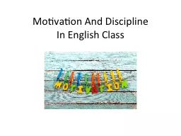 Motivation And Discipline